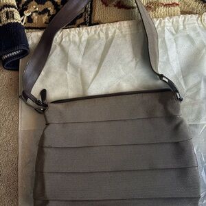 Salvatore Ferragamo brown seatbelt shoulder bag